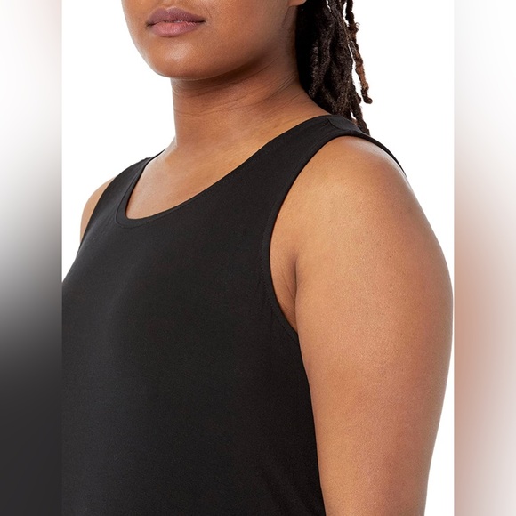 NWT Amazon Essentials Women's Tank Swing Black Dress - Picture 3 of 4